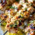 Easy Weeknight Lebanese Chicken Skewers with Garlic Oil
