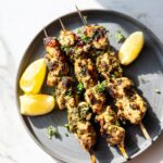 Herby Chicken Skewers with Mint, Parsley and Oregano