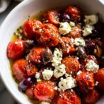 Roasted Tomato Greek Salad with Feta