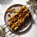 Traditional Lebanese Chicken Skewers with Lemon Marinade