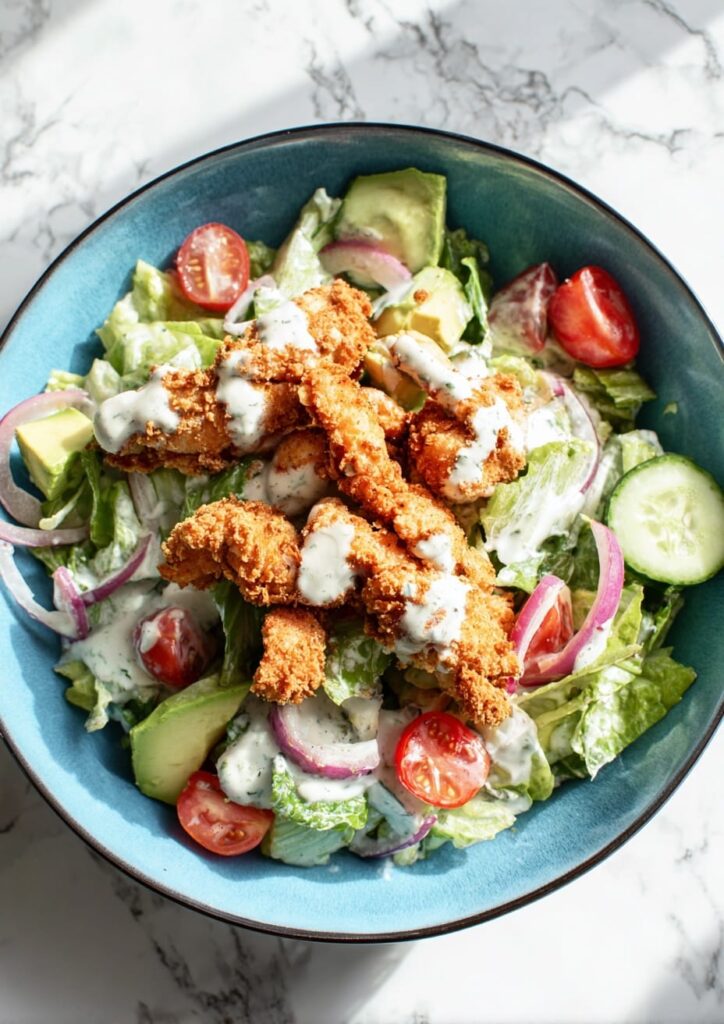 Air Fryer Chicken Salad with Ranch