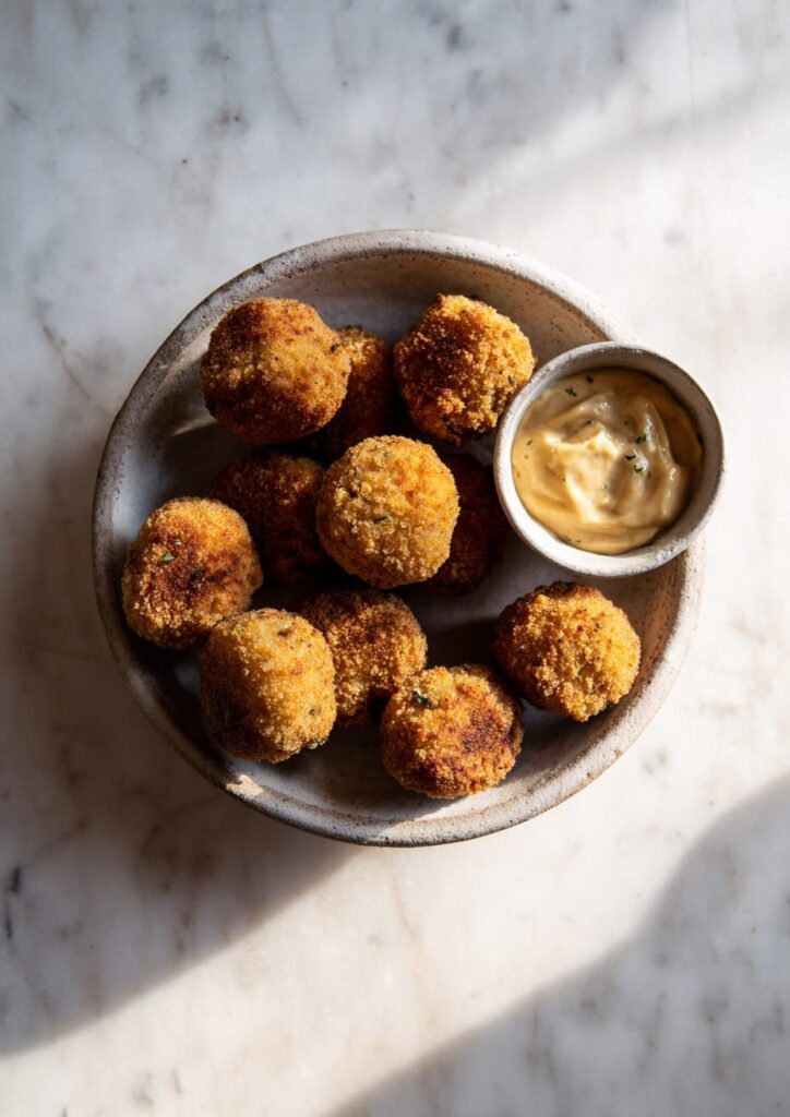 Air fryer croquettes with serrano ham and béchamel