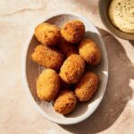 Creamy croquetas de jamón with manchego and béchamel