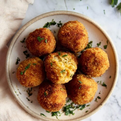 Croquettes with leftover roast chicken and cheddar