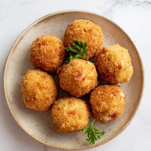 Easy croquettes with ham and béchamel sauce