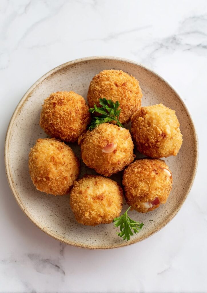 Easy croquettes with ham and béchamel sauce