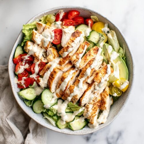 Oven Baked Chicken Salad Bowl