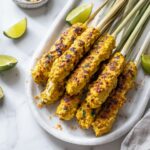 Sate Lilit: Balinese Minced Fish Satay with Turmeric and Galangal