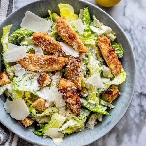 Southern Fried Chicken Caesar Salad