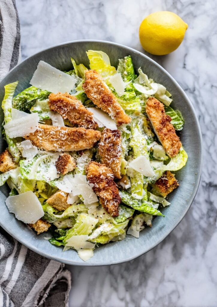 Southern Fried Chicken Caesar Salad
