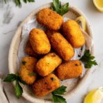 Traditional Cod Croquettes with Garlic and Parsley