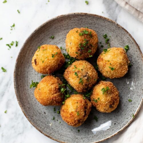 Vegetarian mushroom and cheese croquettes recipe