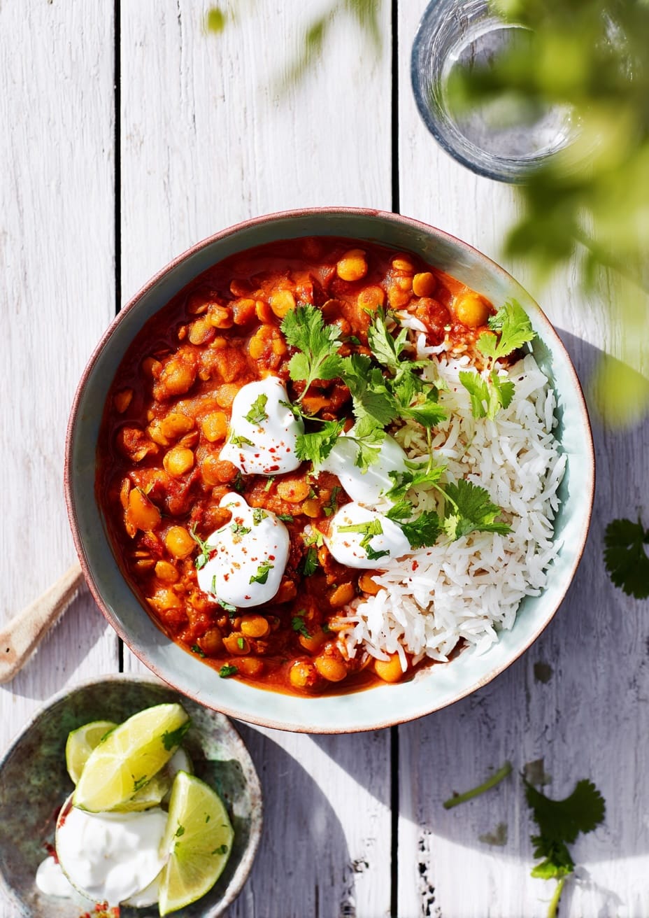 Slow Cooker Lentil Sweet Potato Dhal